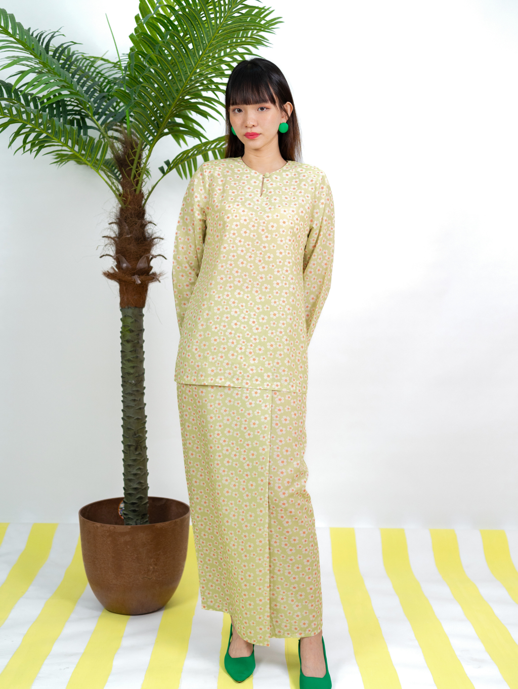 Hope Kurung in Green