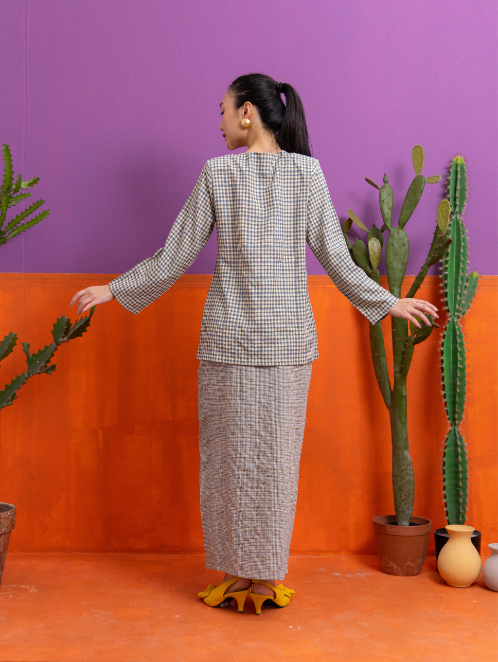 Tabitha Kurung in Grey