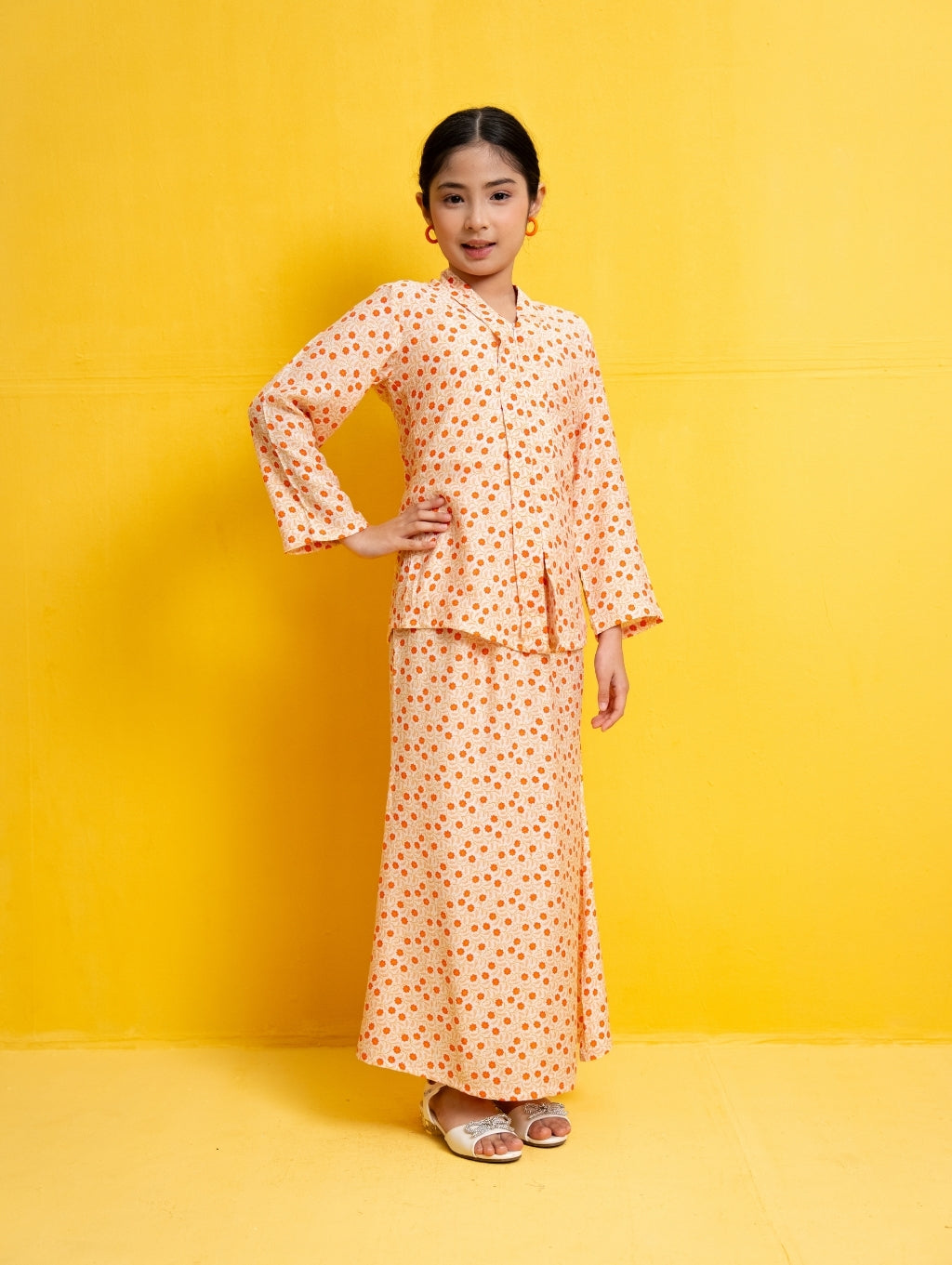 KIDS Rowan Kebaya in Cream