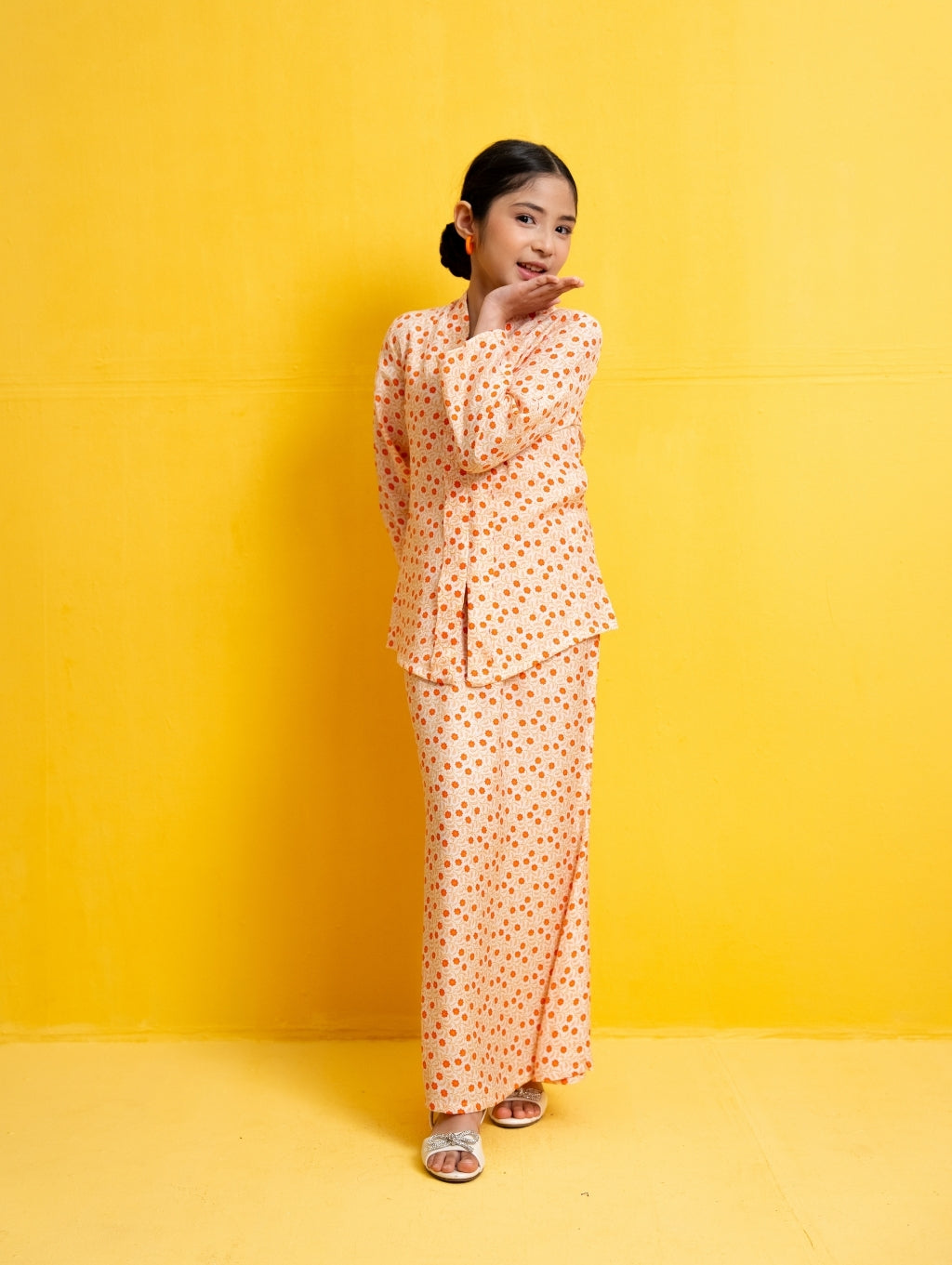 KIDS Rowan Kebaya in Cream