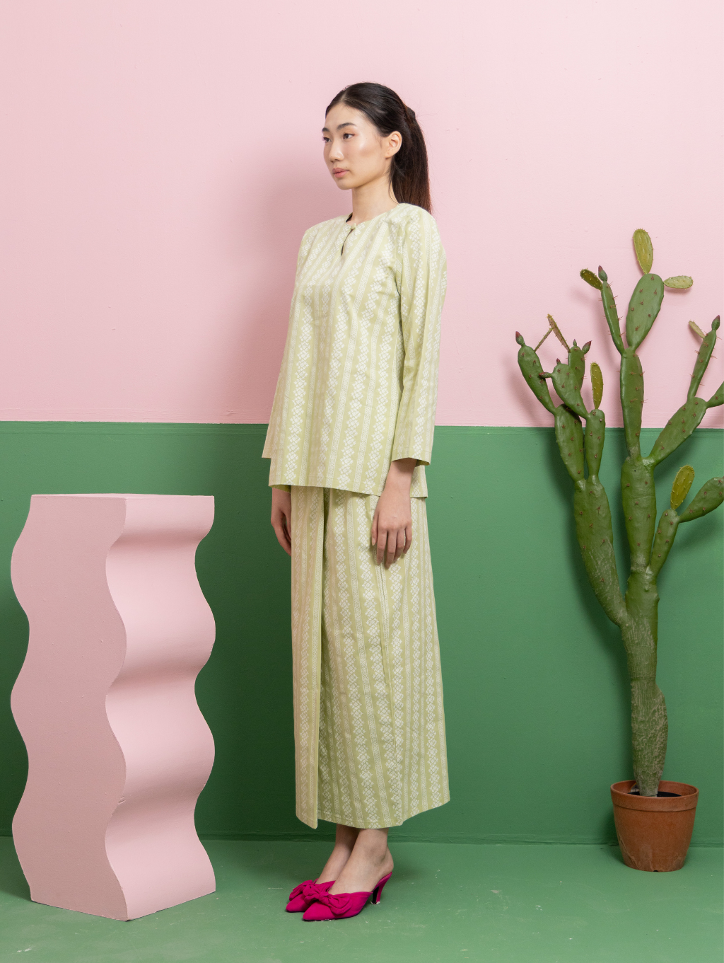 Mandisa Kurung in Green