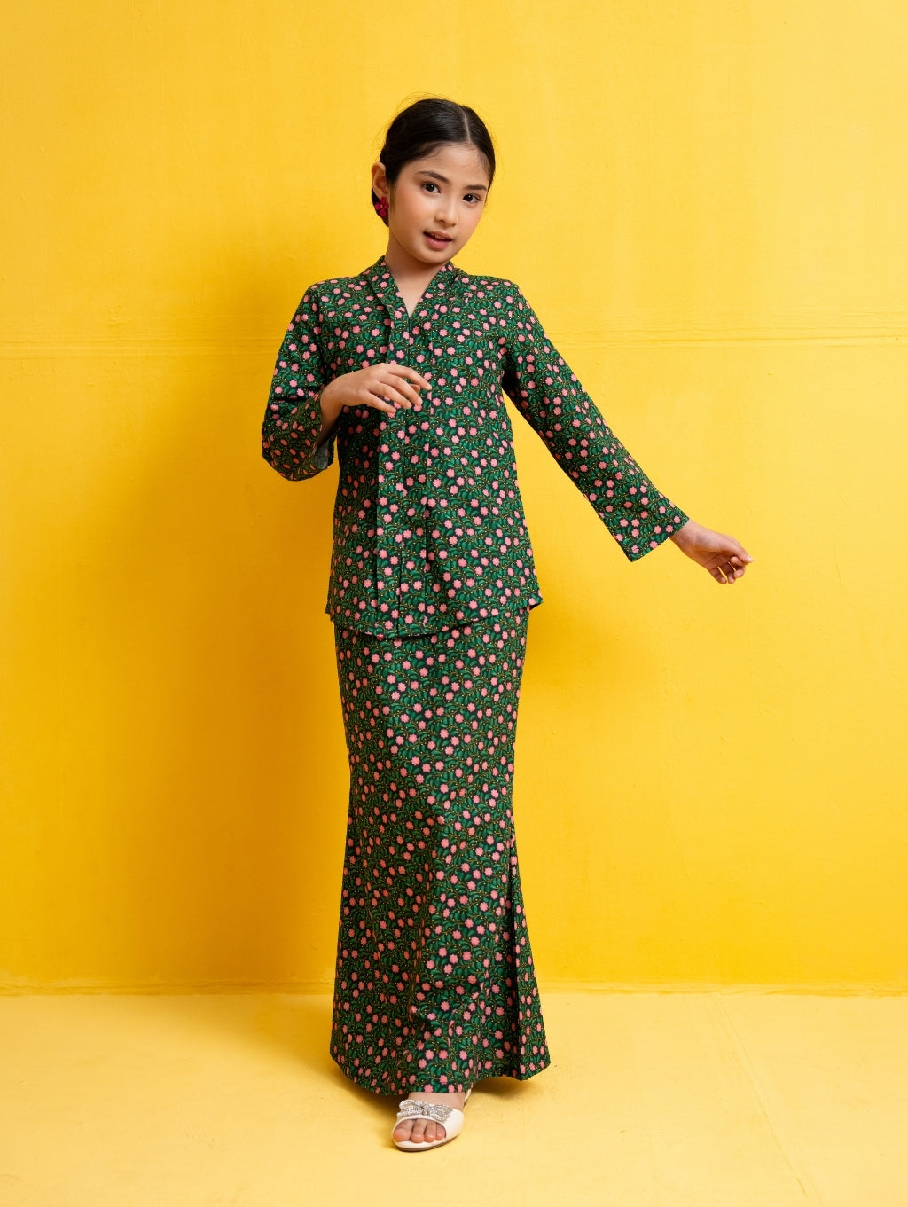 KIDS Rowan Kebaya in Green