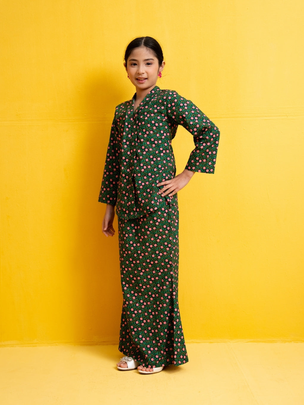 KIDS Rowan Kebaya in Green