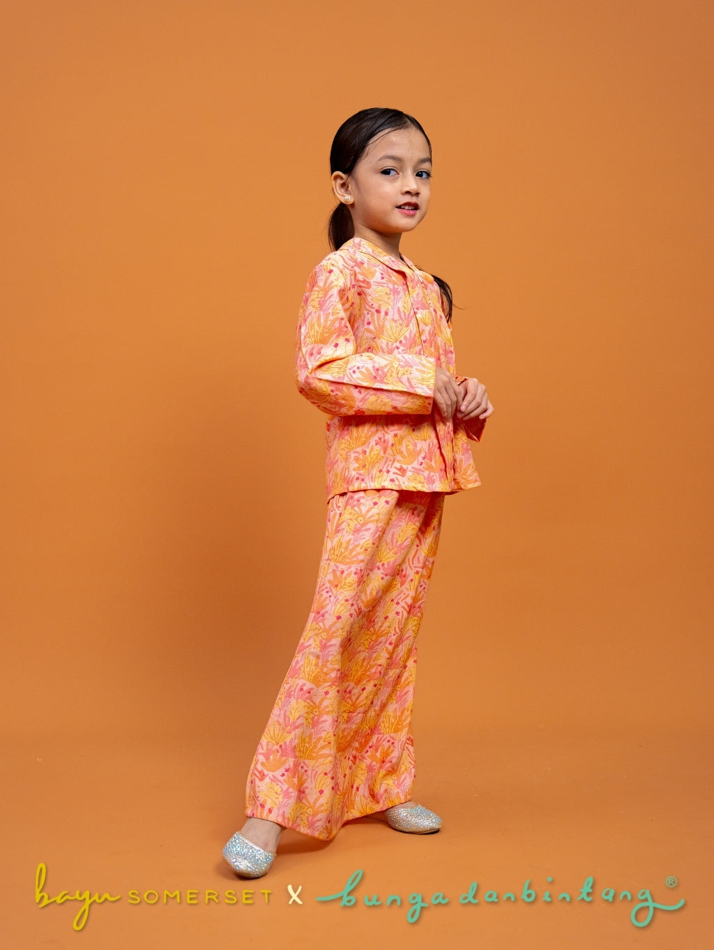 (BS X Bunga dan Bintang) KIDS Kebaya in Indah Pink