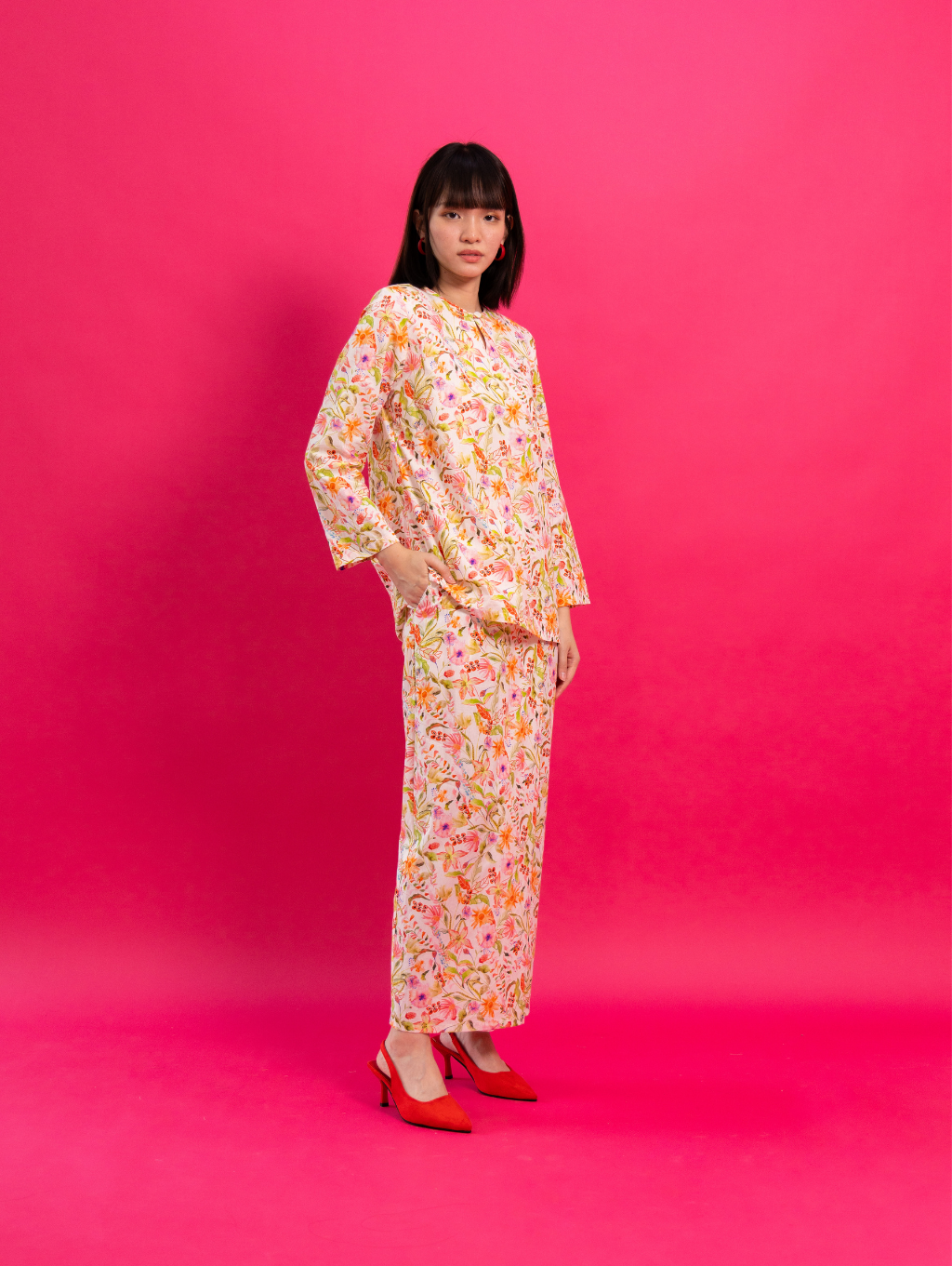 Jasmine Kurung in Pink