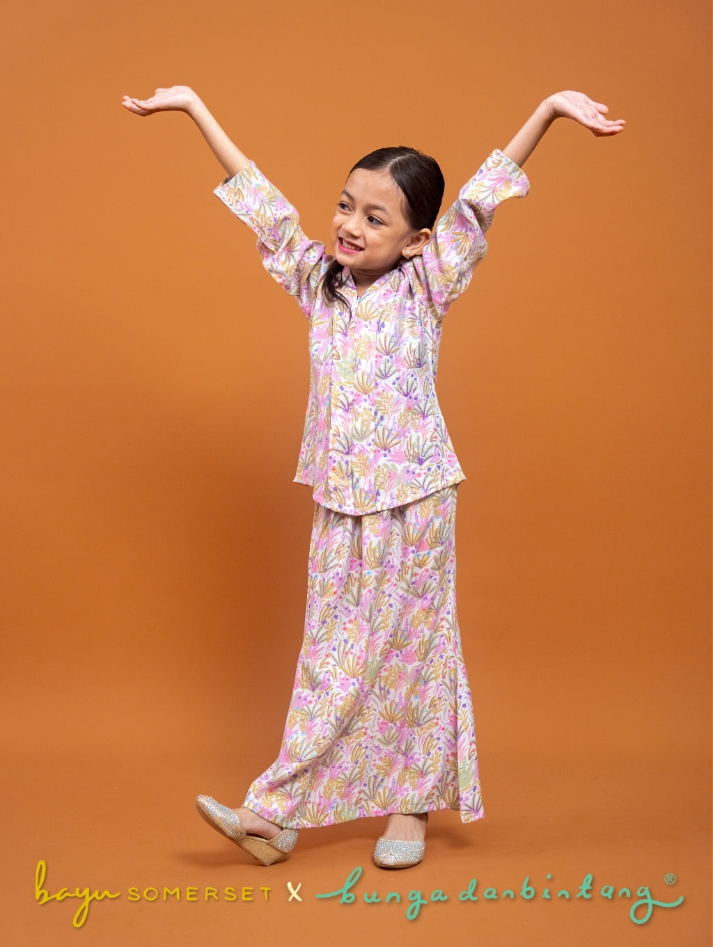 (BS X Bunga dan Bintang) KIDS Kebaya in Indah Lilac