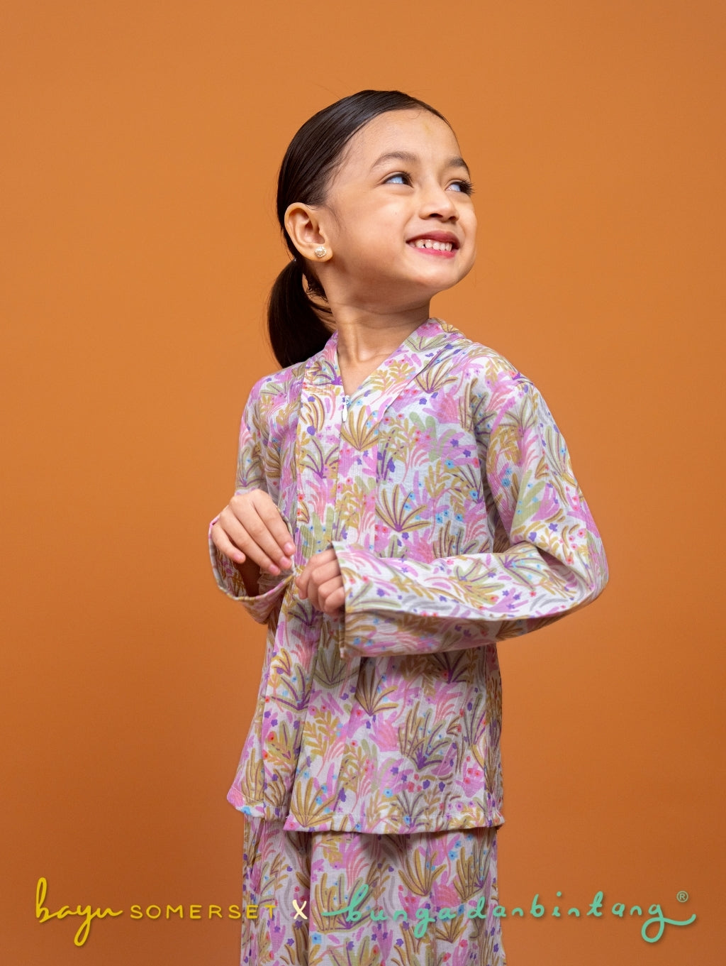 (BS X Bunga dan Bintang) KIDS Kebaya in Indah Lilac