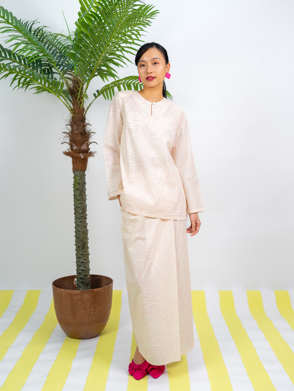 Fresh Kurung in Cream