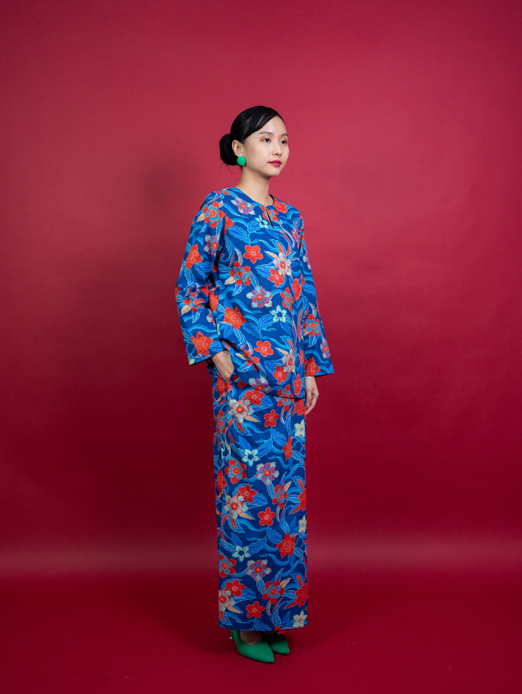 Sari Kurung in Blue